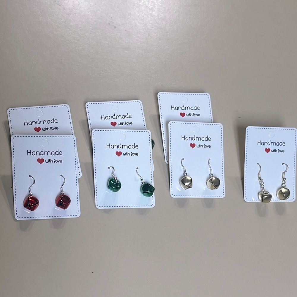 Jingle Bell Earrings Handcrafted